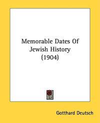 Bokomslag för "Memorable Dates of Jewish History"
