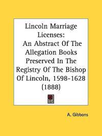 Lincoln Marriage Licenses