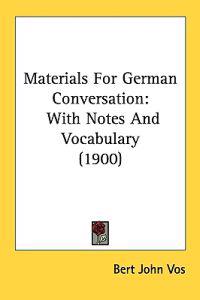 Materials for German Conversation