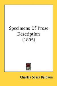 Specimens of Prose Description
