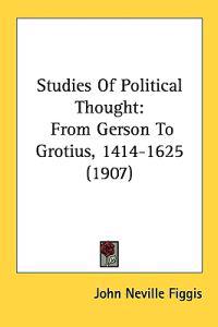 Bokomslag för "Studies of Political Thought"