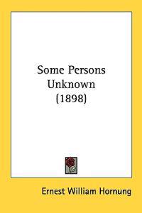 Bokomslag för "Some Persons Unknown"