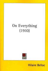 Bokomslag för "On Everything"