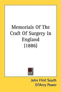 Kirjan kansi "Memorials of the Craft of Surgery in England"
