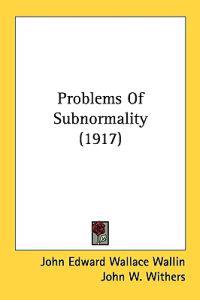 Problems of Subnormality