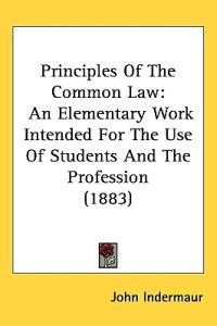Bokomslag för "Principles of the Common Law"