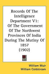Bokomslag för "Records of the Intelligence Department"