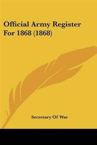 Official Army Register For 1868 (1868)