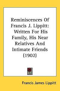 Bokomslag för "Reminiscences of Francis J. Lippitt"
