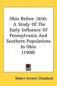 Bokomslag för "Ohio Before 1850"