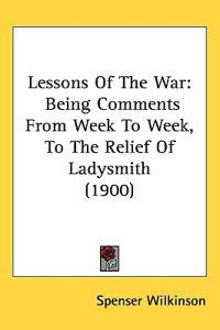 Lessons of the War