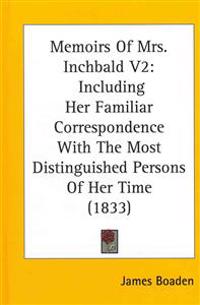 Bokomslag för "Memoirs Of Mrs. Inchbald V2"