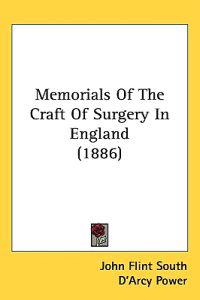 Kirjan kansi "Memorials of the Craft of Surgery in England"