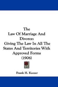 The Law Of Marriage And Divorce