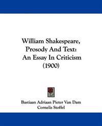 William Shakespeare, Prosody And Text