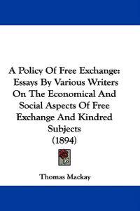 Bokomslag för "A Policy of Free Exchange"