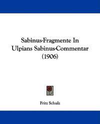Sabinus-fragmente in Ulpians Sabinus-commentar
