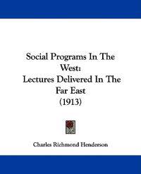 Social Programs in the West