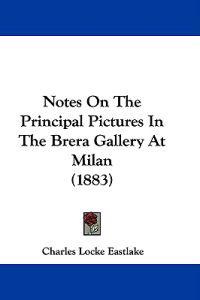 Kirjan kansi "Notes on the Principal Pictures in the Brera Gallery at Milan"