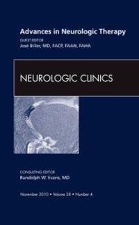 Kirjan kansi "Advances in Neurologic Therapy, An Issue of Neurologic Clinics"