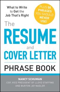 Resume and Cover Letter Phrase Book