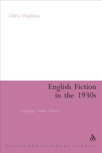 English Fiction in the 1930s