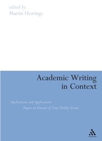 Academic Writing in Context