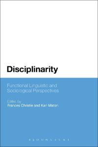 Kirjan kansi "Disciplinarity: Functional Linguistic and Sociological Perspectives"