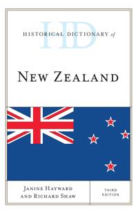 Kirjan kansi "Historical Dictionary of New Zealand"