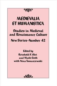 Medievalia et Humanistica Series
