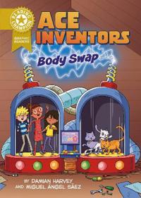 Bokomslag for "Reading Champion: Graphics: Ace Inventors Inc: Body Swap"