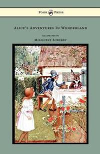 Bokomslag för "Alice's Adventures In Wonderland - With Illustrations In Black And White"