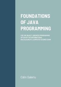 Foundations of Java Programming