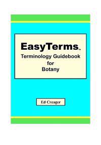 EasyTerms Terminology Guidebook for Botany