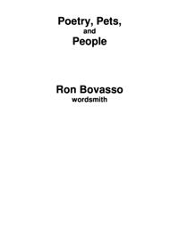 Poetry, Pets, and People