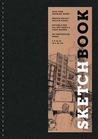 Sketchbook 7 x 10" Black Spiral Hardcover Mixed Media Sketchbook for Drawing