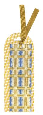 From the Block Shop Studio Desert Plaid Bookmark