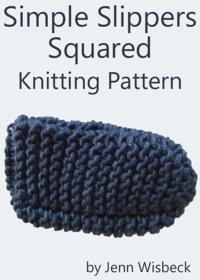 Simple Slippers Squared Knitting Pattern