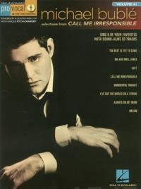 Pro Vocal Men's Edition Volume 61 - Michael Buble - Call Me Irresponsible