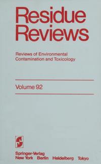 Reviews of Environmental Contamination and Toxicology