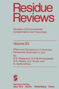 Reviews of Environmental Contamination and Toxicology