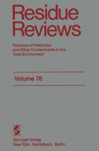 Reviews of Environmental Contamination and Toxicology