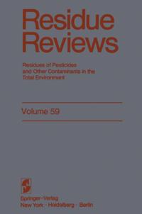 Reviews of Environmental Contamination and Toxicology
