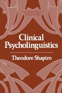 Cognition and Language: A Series in Psycholinguistics