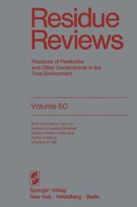 Reviews of Environmental Contamination and Toxicology