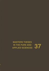 Masters Theses in the Pure and Applied Sciences