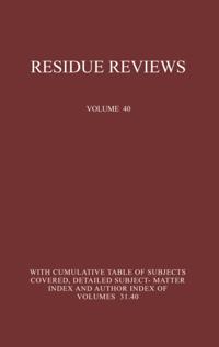 Reviews of Environmental Contamination and Toxicology