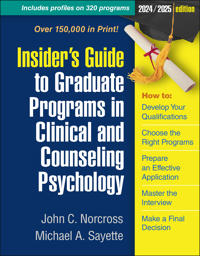 Kirjan kansi "Insider's Guide to Graduate Programs in Clinical and Counseling Psychology"