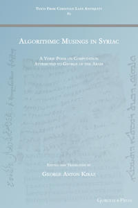 Algorithmic Musings in Syriac