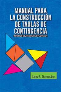 Kirjan kansi "Manual Para La Construccion de Tablas de Contingencia"